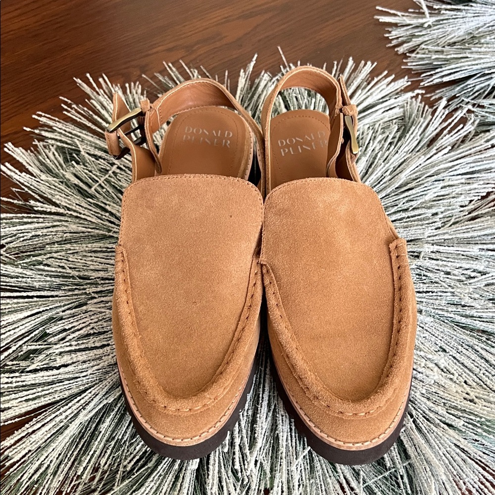 Donald J. Pliner Brown Women Slip-On Loafers